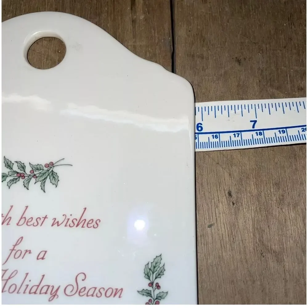 Spode Christmas Tray Hanging Trivet Cheese Board Serving size 6